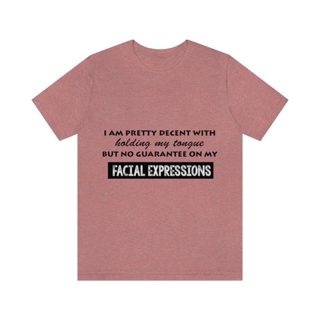 Unisex Jersey Short Sleeve Tee - Facial Expressions