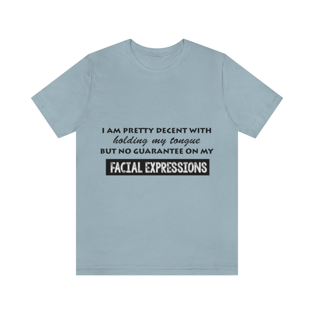 Unisex Jersey Short Sleeve Tee - Facial Expressions