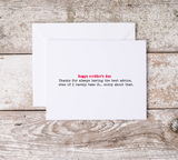 Mother's Day Awful Cards |  Best Gift For Mummy | Sarcastic Mom Gift | Love You Lots, Hilarious Mother | Snarky Moms Club | Charm Basket