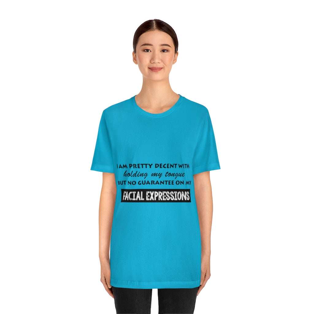 Unisex Jersey Short Sleeve Tee - Facial Expressions