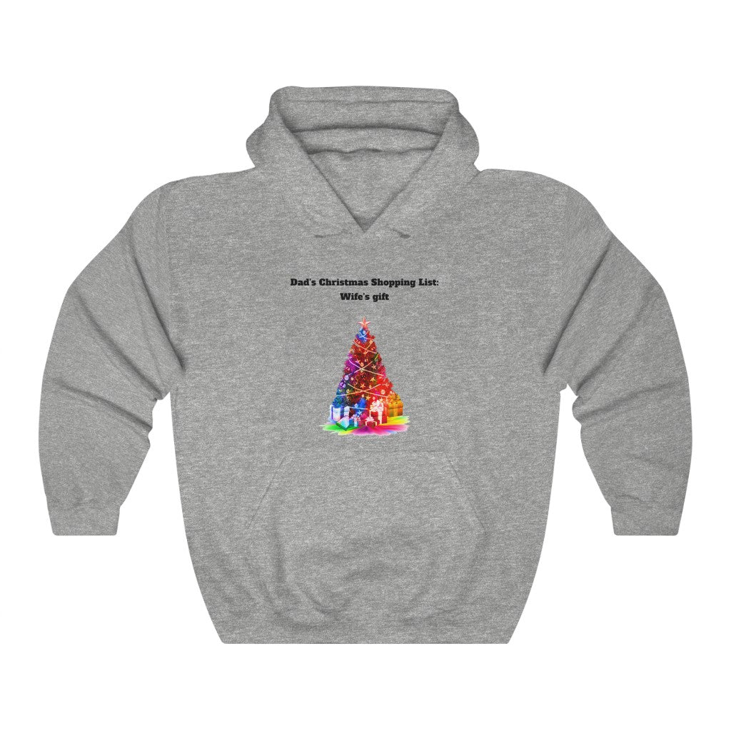 Dad's Christmas Shopping List Christmas Unisex Heavy Blend™ Hooded Sweatshirt