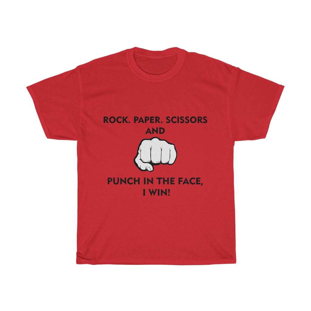 Unisex Heavy Cotton Tee - Rock paper scissors