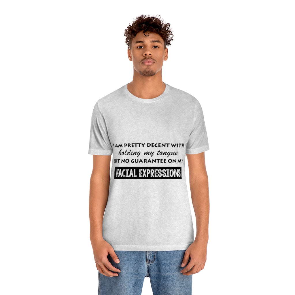 Unisex Jersey Short Sleeve Tee - Facial Expressions