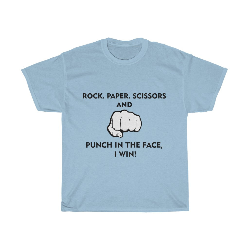 Unisex Heavy Cotton Tee - Rock paper scissors