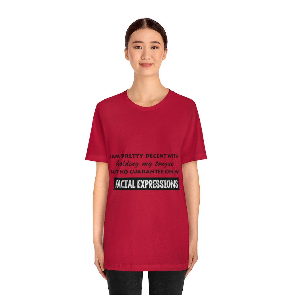 Unisex Jersey Short Sleeve Tee - Facial Expressions