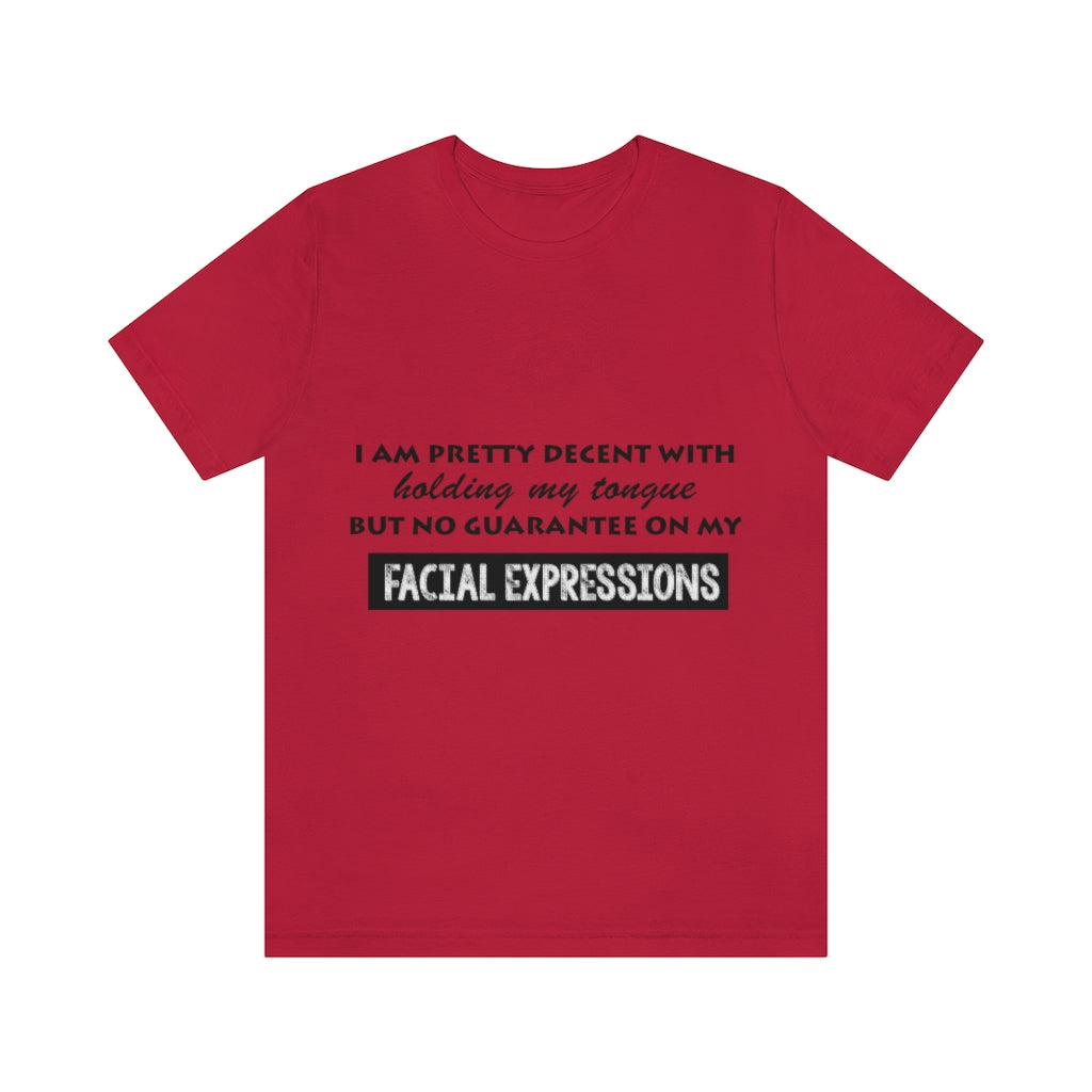 Unisex Jersey Short Sleeve Tee - Facial Expressions