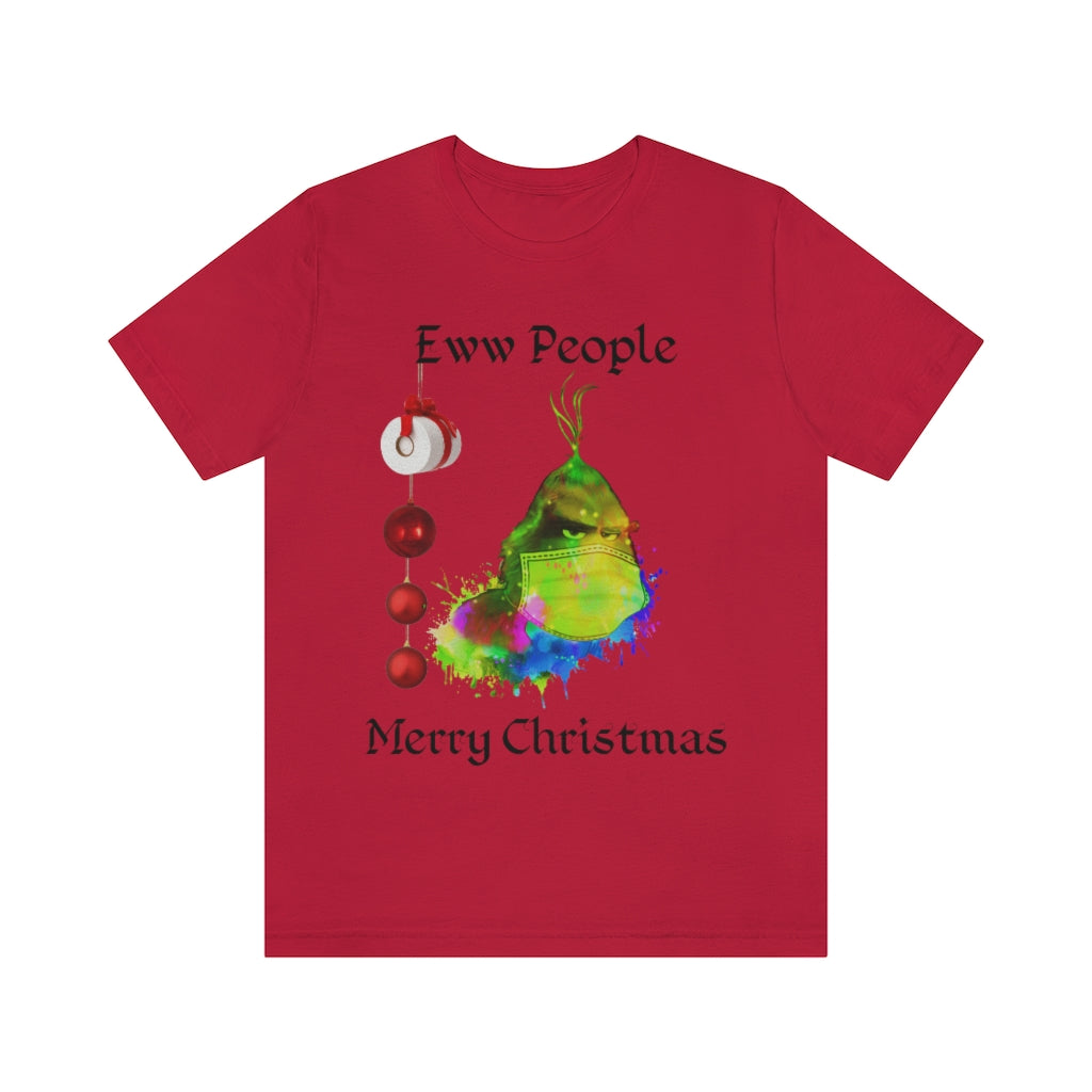 Eww People Merry Christmas Unisex Jersey Short Sleeve T-shirt