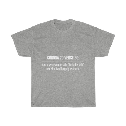 Unisex Heavy Cotton Tee - Corona 20 verse 20