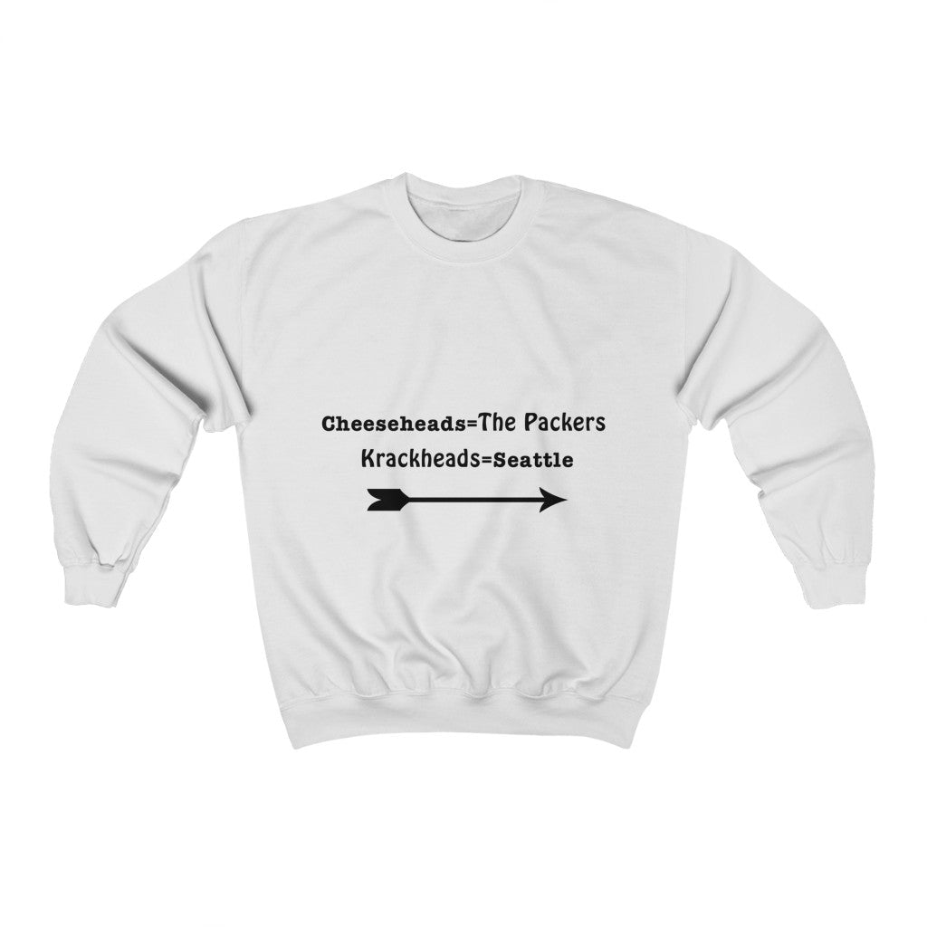 Unisex Heavy Blend™ Crewneck Sweatshirt - Cheeseheads = The packers