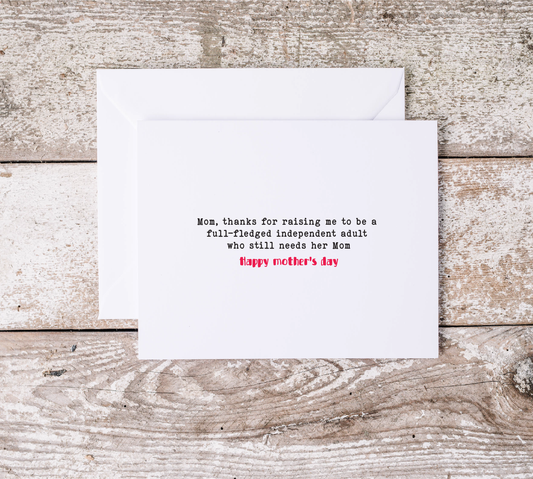 Mother's Day Awful Cards |  Best Gift For Mummy | Sarcastic Mom Gift | Love You Lots, Hilarious Mother | Snarky Moms Club | Charm Basket