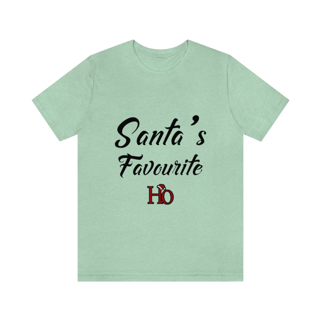 Santa's Favourite Ho Christmas Unisex Jersey Short Sleeve T-shirt