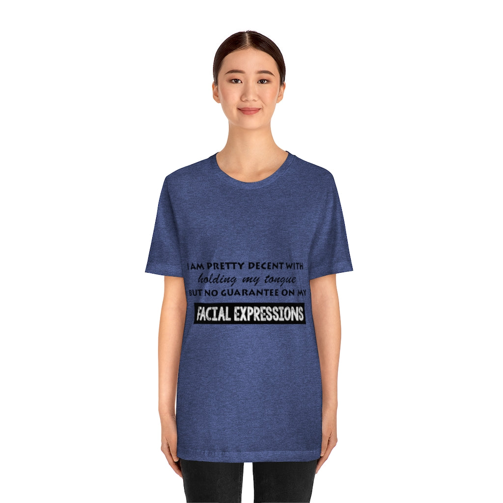 Unisex Jersey Short Sleeve Tee - Facial Expressions