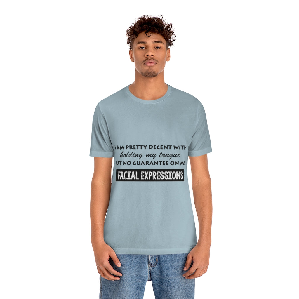 Unisex Jersey Short Sleeve Tee - Facial Expressions