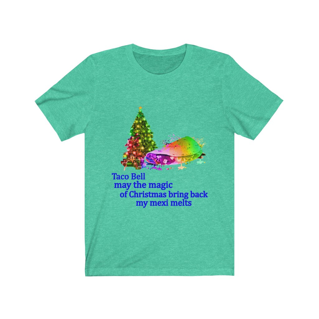 Taco Bell Christmas Unisex Jersey Short Sleeve T-shirt