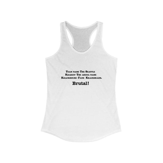 Women's Ideal Racerback Tank - Team name the Seattle