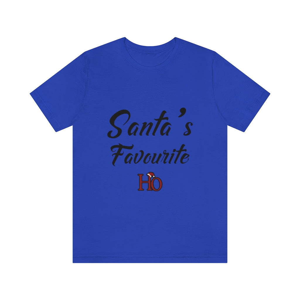 Santa's Favourite Ho Christmas Unisex Jersey Short Sleeve T-shirt