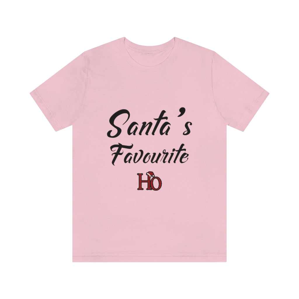 Santa's Favourite Ho Christmas Unisex Jersey Short Sleeve T-shirt