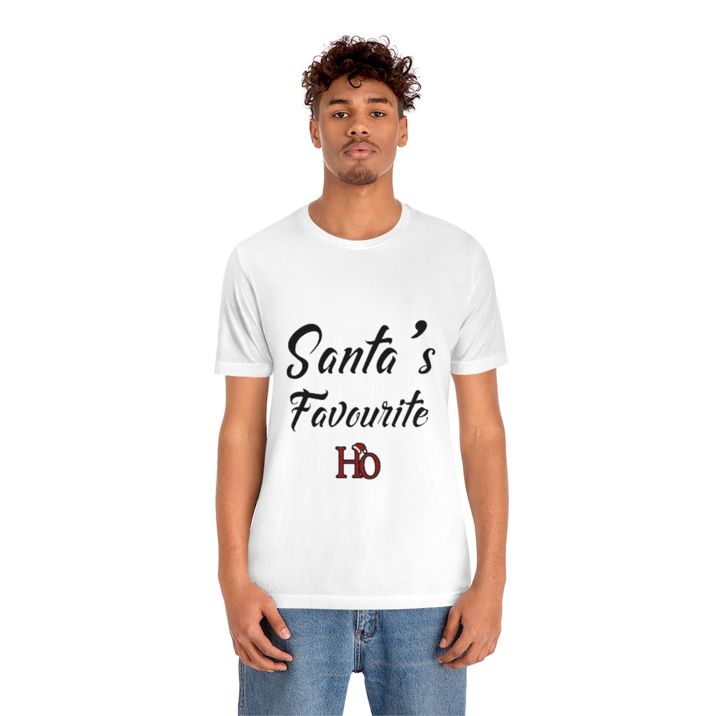 Santa's Favourite Ho Christmas Unisex Jersey Short Sleeve T-shirt