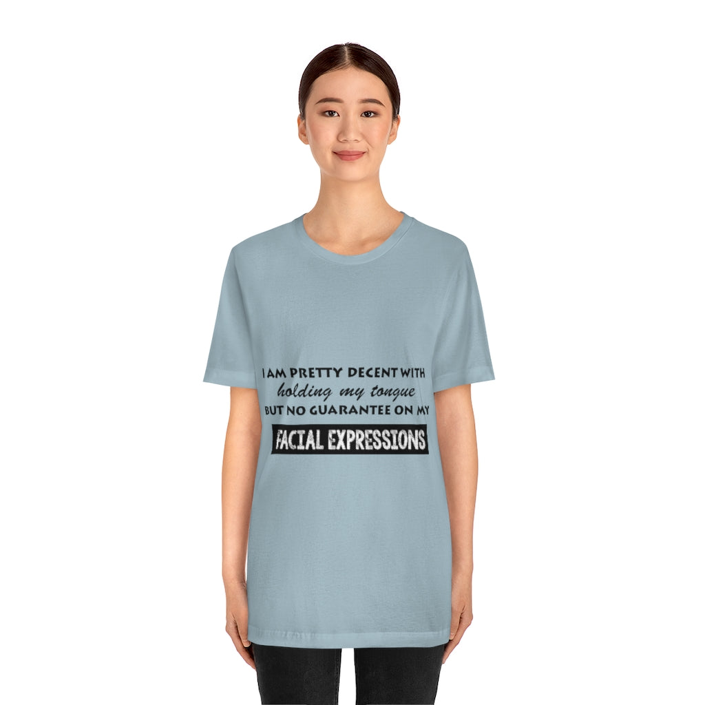 Unisex Jersey Short Sleeve Tee - Facial Expressions