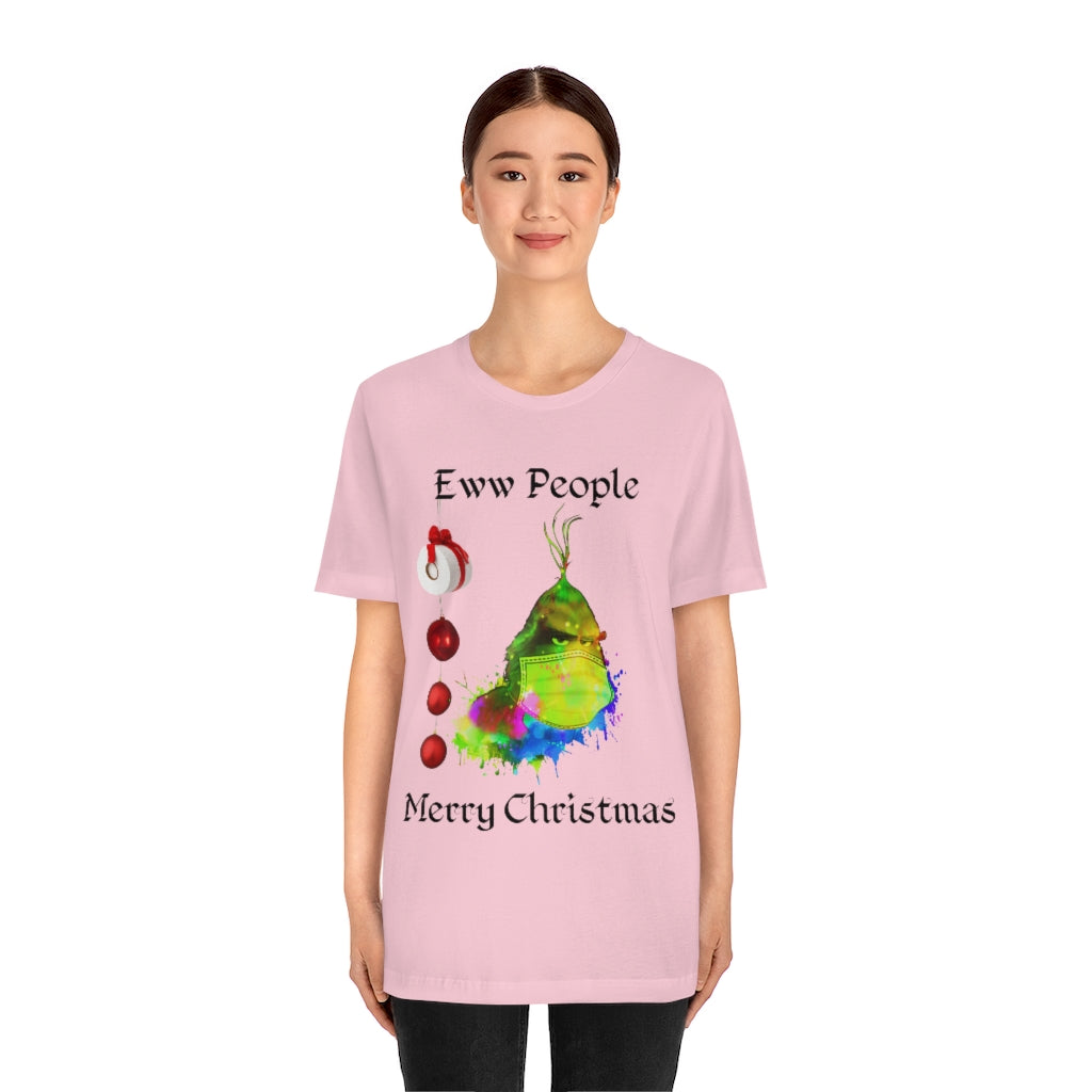 Eww People Merry Christmas Unisex Jersey Short Sleeve T-shirt