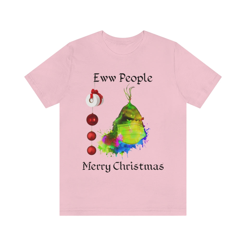 Eww People Merry Christmas Unisex Jersey Short Sleeve T-shirt