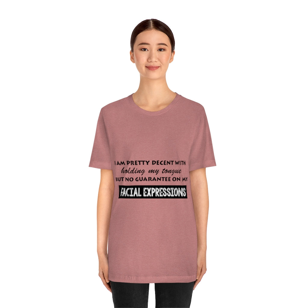 Unisex Jersey Short Sleeve Tee - Facial Expressions