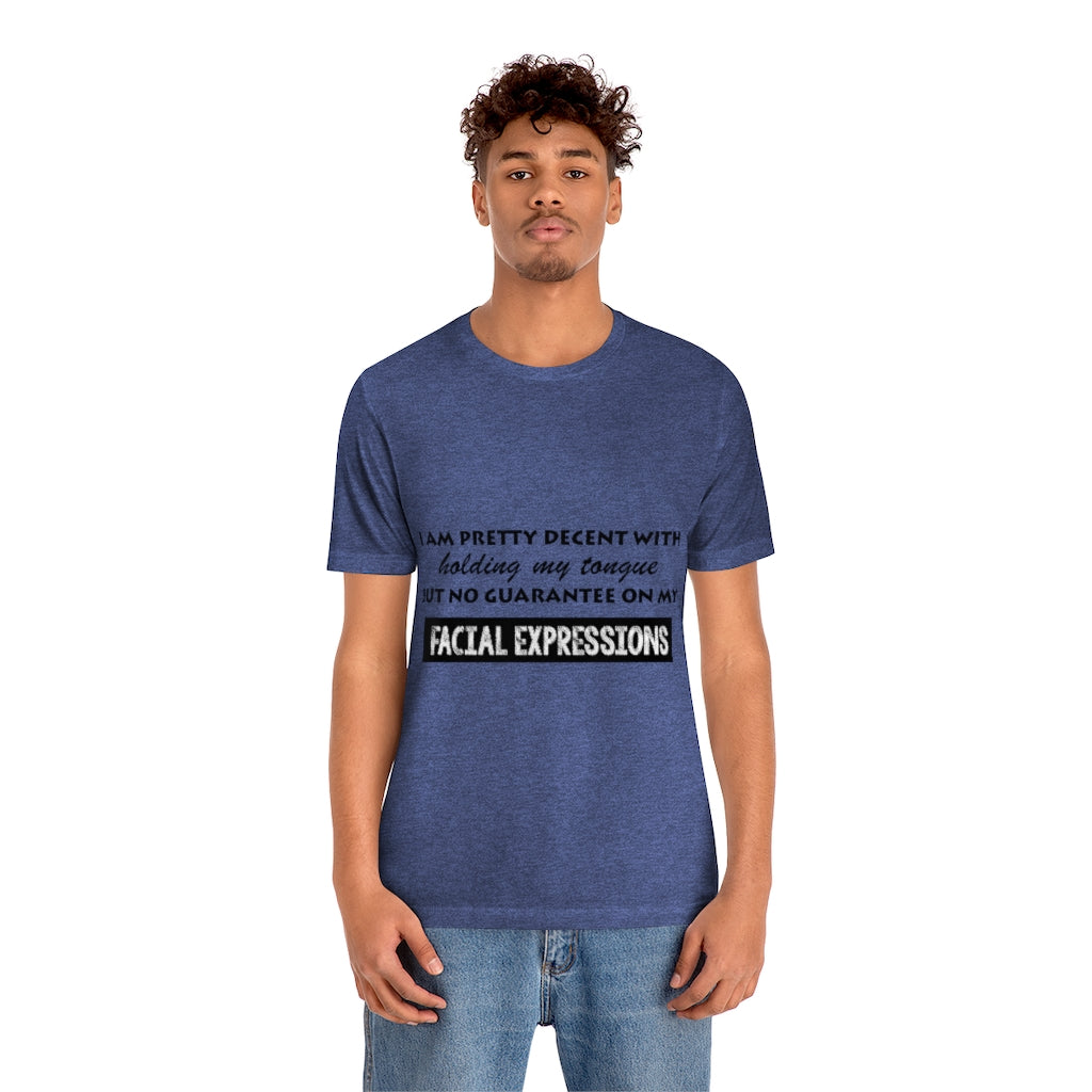 Unisex Jersey Short Sleeve Tee - Facial Expressions