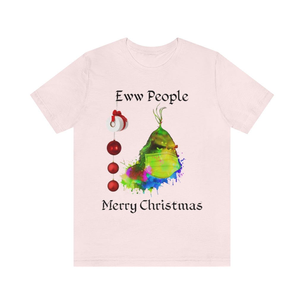 Eww People Merry Christmas Unisex Jersey Short Sleeve T-shirt