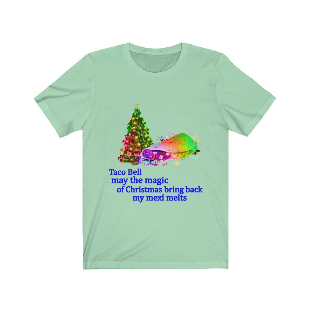 Taco Bell Christmas Unisex Jersey Short Sleeve T-shirt