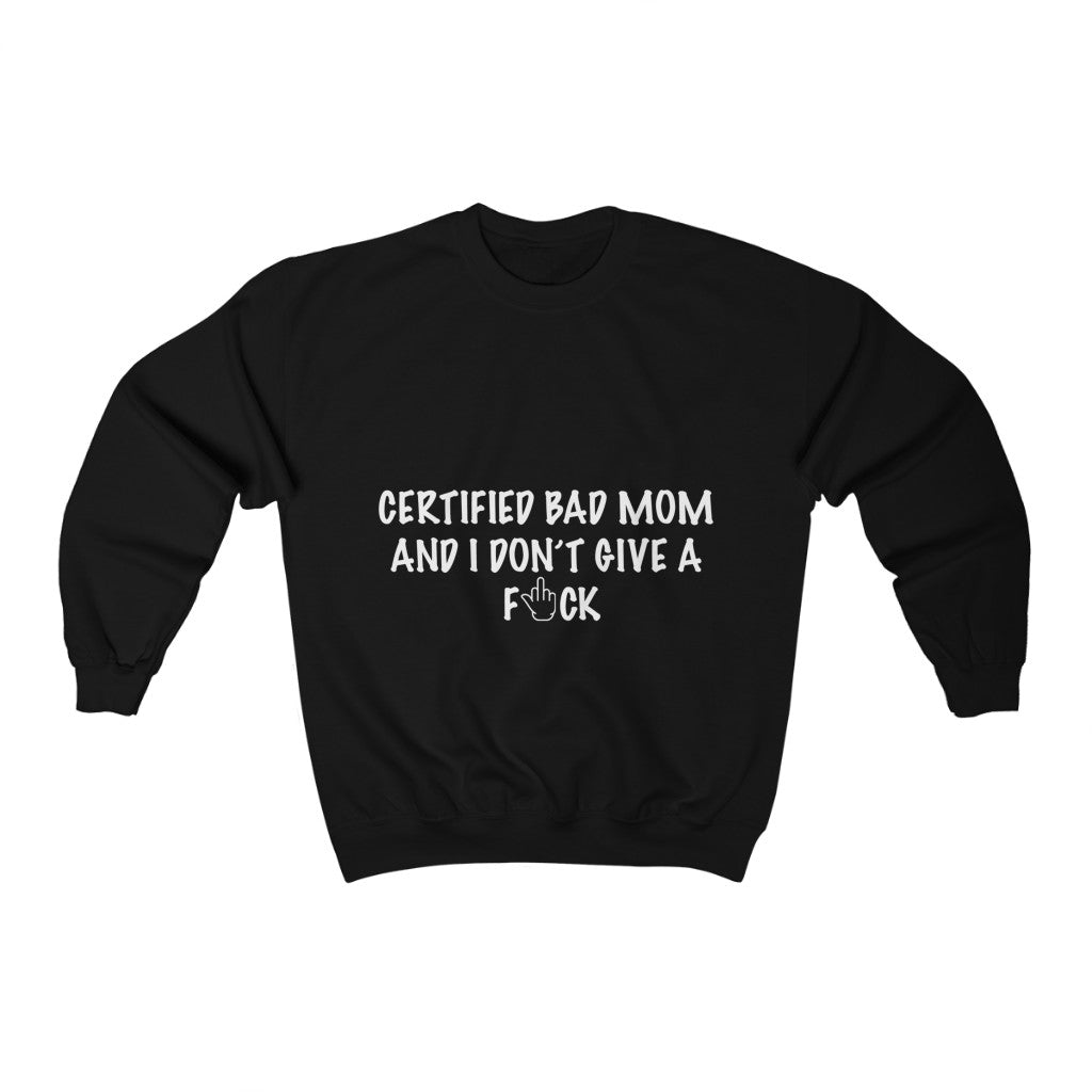 Unisex Heavy Blend™ Crewneck Sweatshirt - certified bad mom