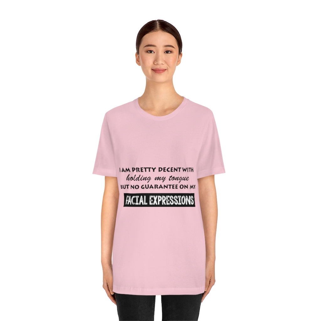 Unisex Jersey Short Sleeve Tee - Facial Expressions