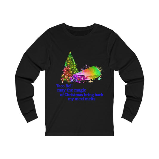 Taco Bell Christmas Unisex Jersey Long Sleeve T-shirt