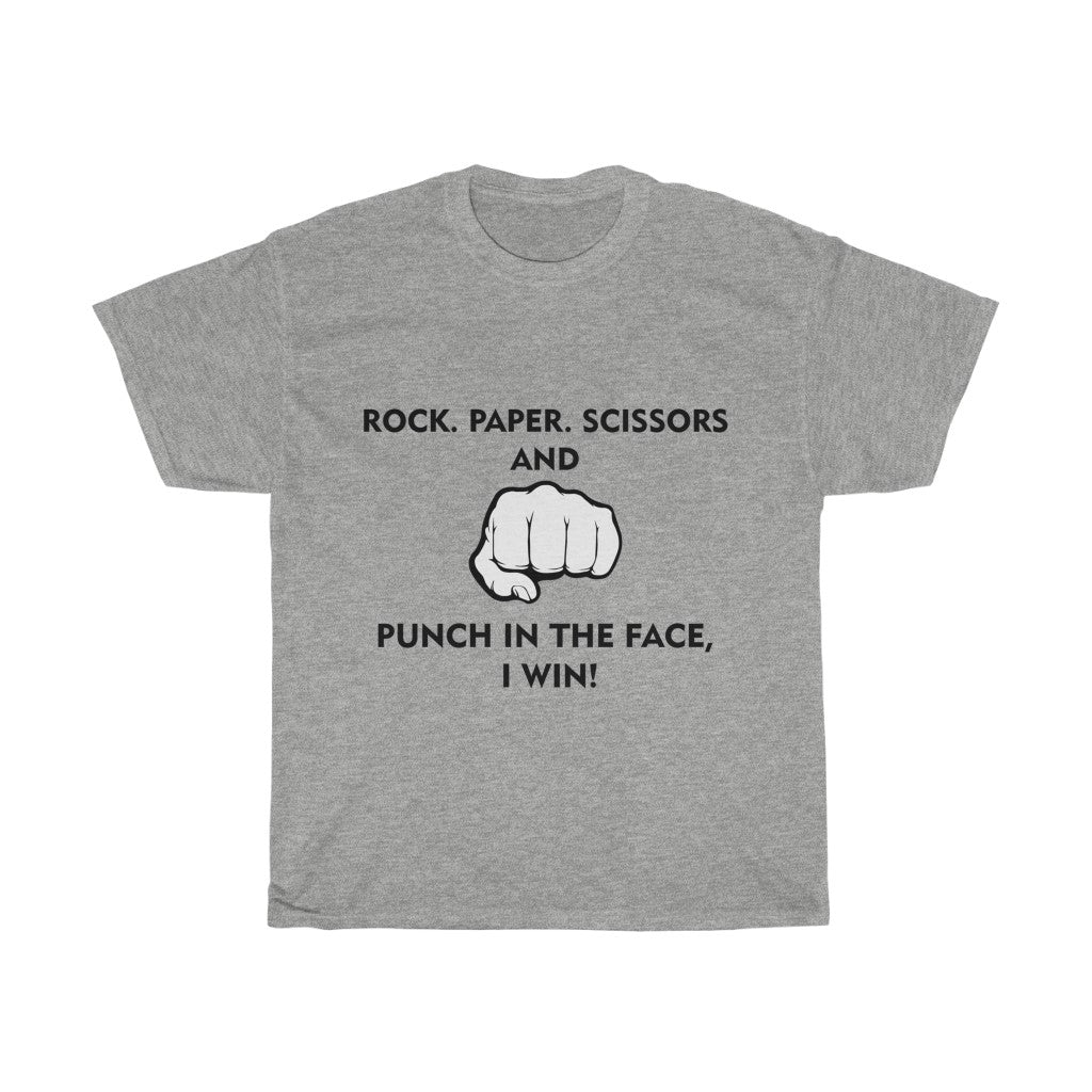 Unisex Heavy Cotton Tee - Rock paper scissors