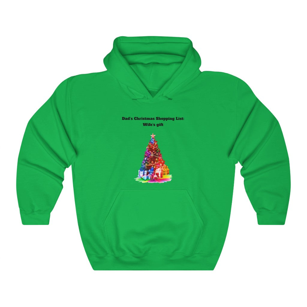 Dad's Christmas Shopping List Christmas Unisex Heavy Blend™ Hooded Sweatshirt