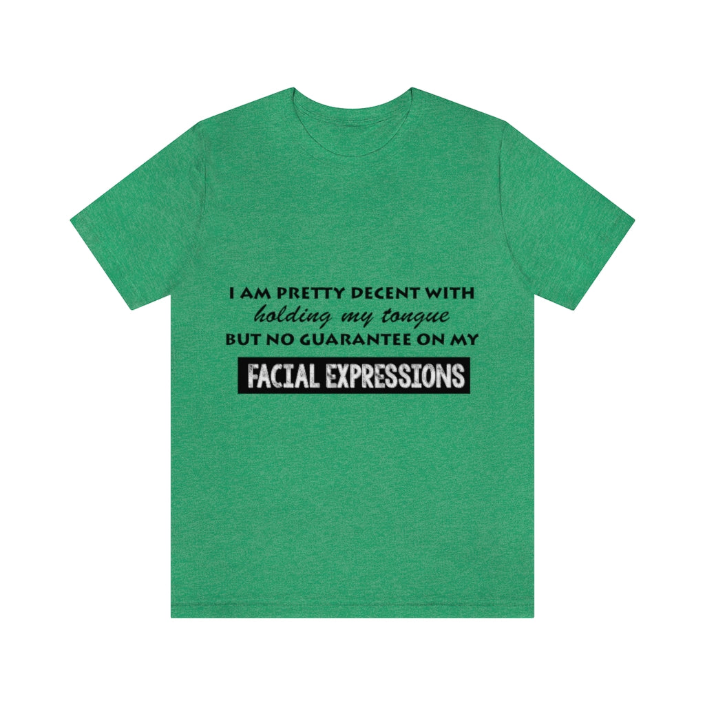 Unisex Jersey Short Sleeve Tee - Facial Expressions