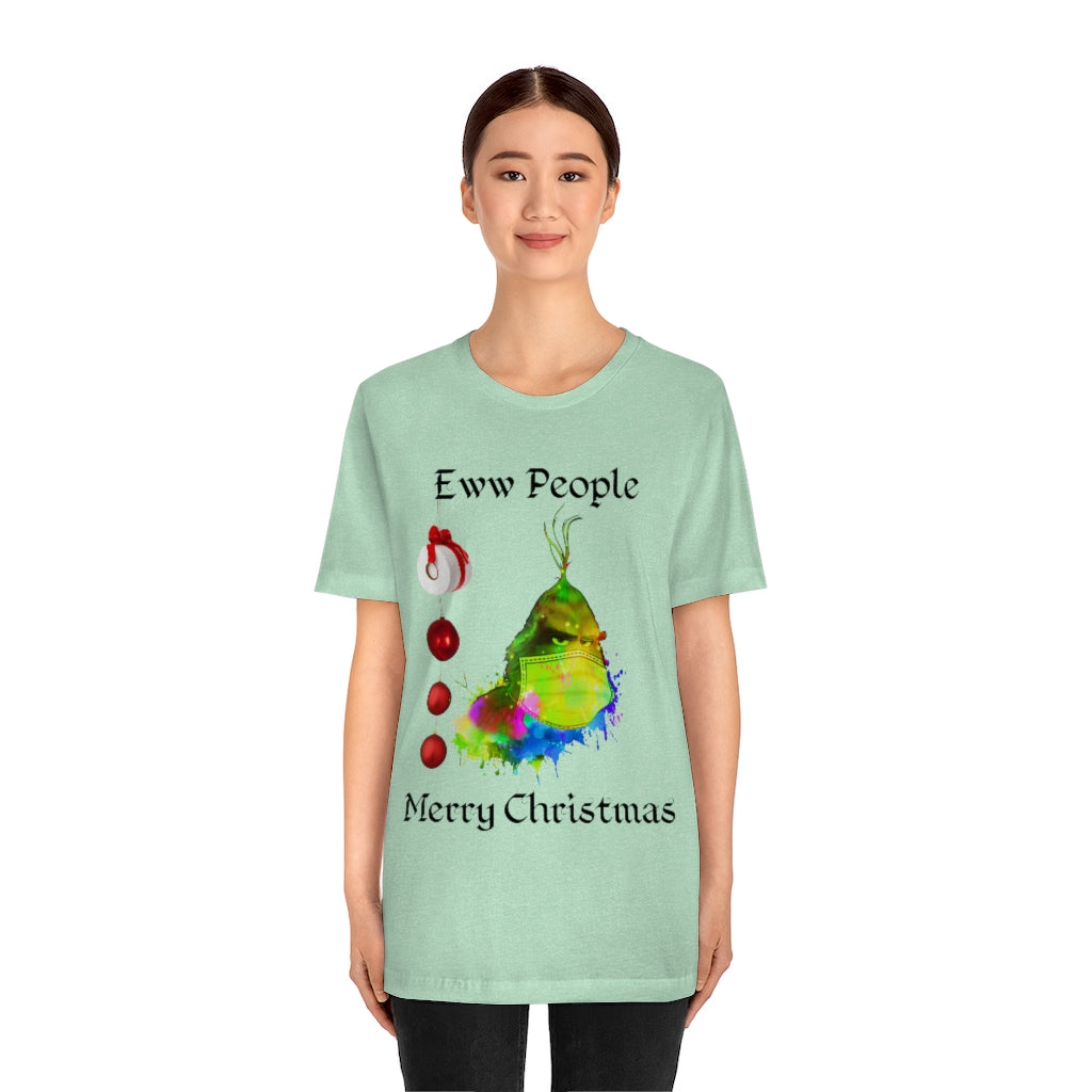 Eww People Merry Christmas Unisex Jersey Short Sleeve T-shirt