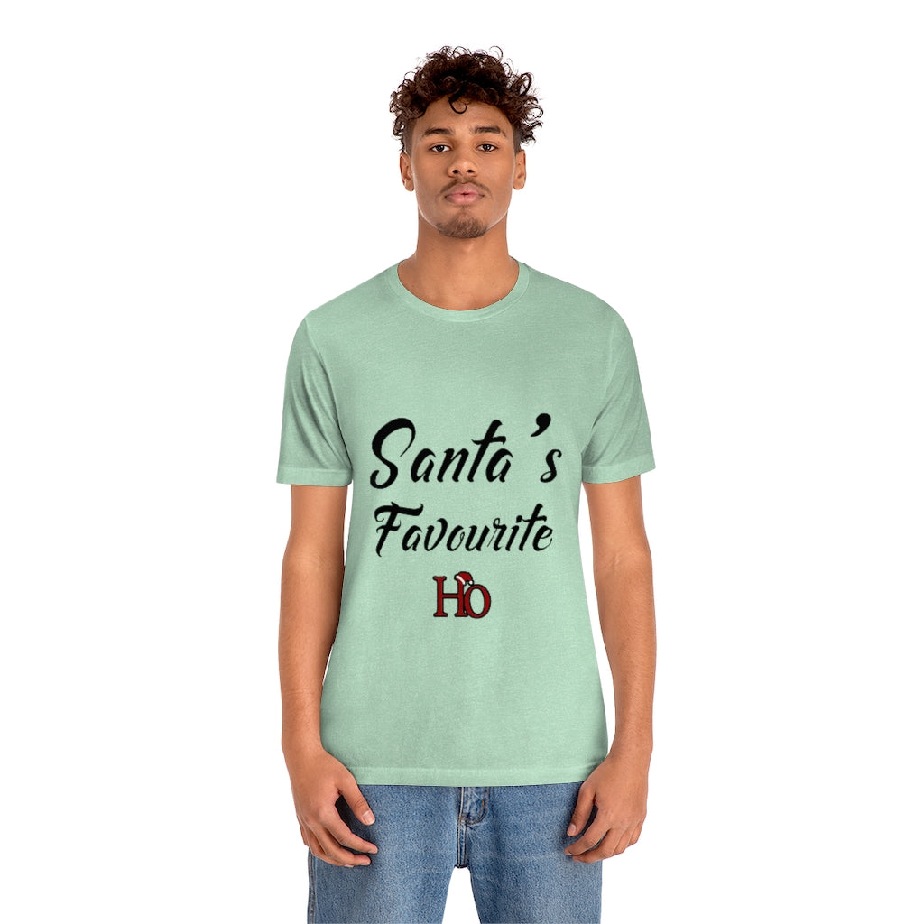 Santa's Favourite Ho Christmas Unisex Jersey Short Sleeve T-shirt