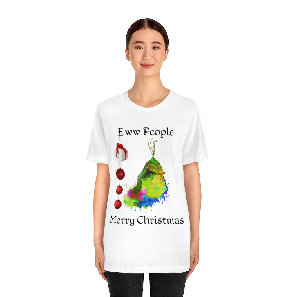 Eww People Merry Christmas Unisex Jersey Short Sleeve T-shirt