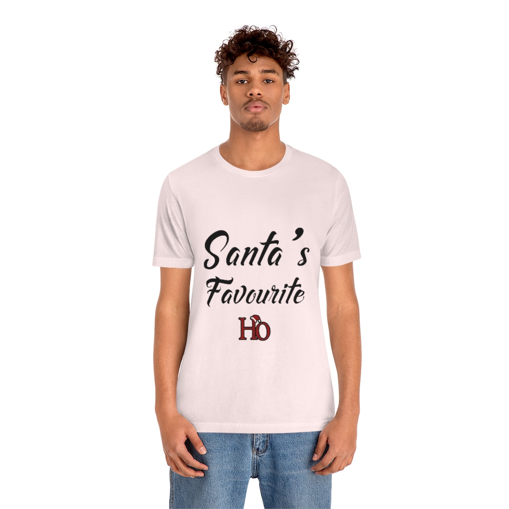 Santa's Favourite Ho Christmas Unisex Jersey Short Sleeve T-shirt