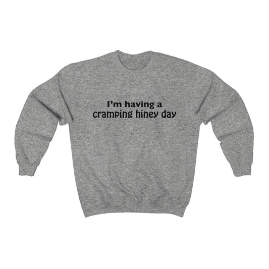 Unisex Heavy Blend™ Crewneck Sweatshirt - I'm having a cramping hiney day