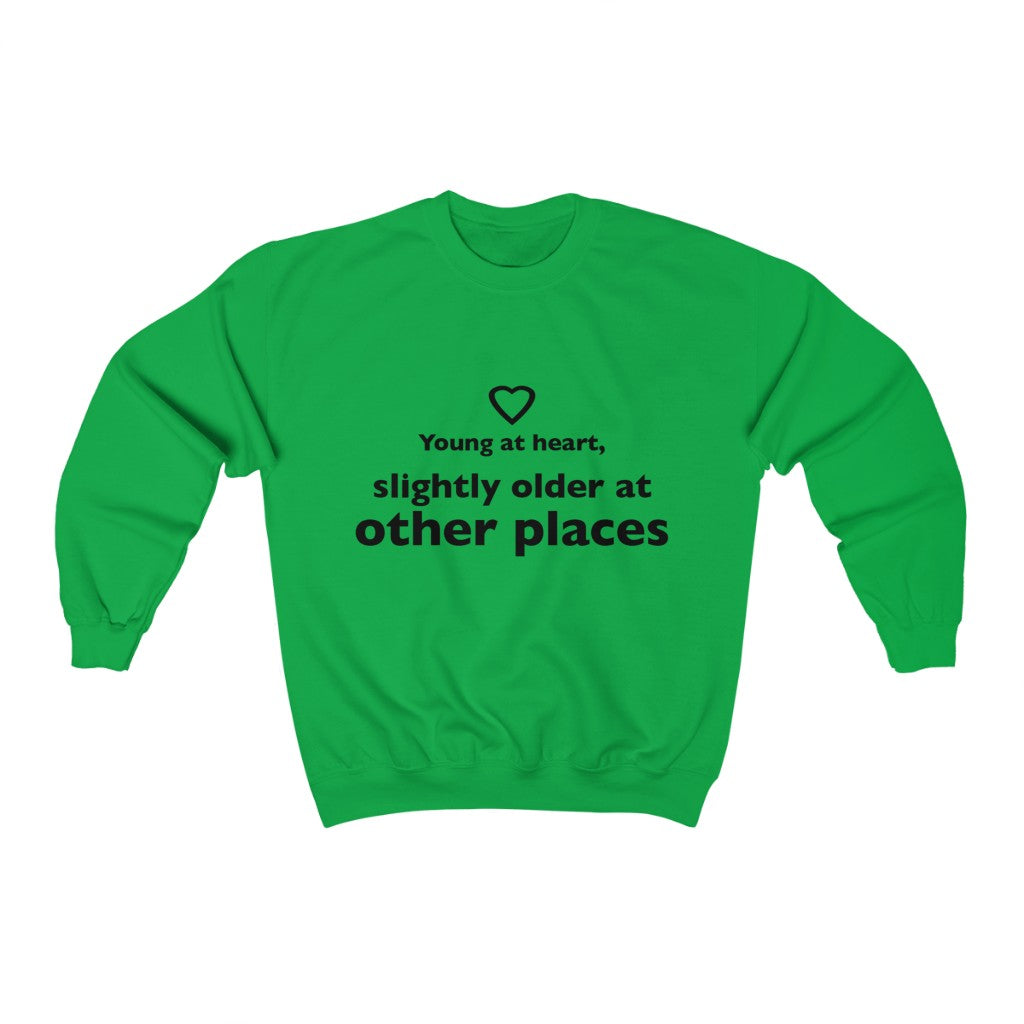 Unisex Heavy Blend™ Crewneck Sweatshirt - Young at heart, slightly older at other places